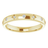 14K Yellow 1/10 CTW Diamond Anniversary Band - 123800601P photo 3