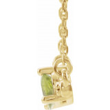 14K Yellow Peridot & 1/10 CTW Diamond 16 Necklace - 86812656P photo 2