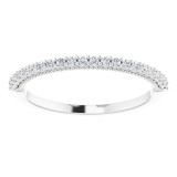 14K White 1/6 CTW Diamond Band - 123257612P photo 3