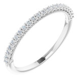 14K White 1/6 CTW Diamond Band - 123257612P photo