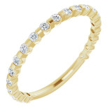 14K Yellow 1/4 CTW Diamond Anniversary Band - 123208601P photo