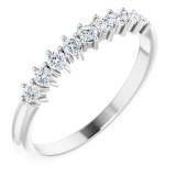 Platinum 1/4 CTW Diamond Nine-Stone Anniversary Band - 124094603P photo