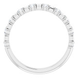 14K White 9/10 CTW Diamond Anniversary Band - 123837600P photo 2
