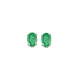 Gems One 14Kt White Gold Emerald (7/8 Ctw) Earring - EEO54-4W photo