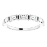 14K White 1/2 CTW Diamond Anniversary Band - 123020611P photo 3