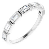 14K White 1/2 CTW Diamond Anniversary Band - 123020611P photo