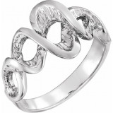 14K White Freeform Ring - 51666295P photo