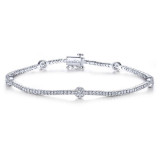 Gabriel & Co. 14k White Gold Lusso Diamond Tennis Bracelet - TB4228W45JJ photo