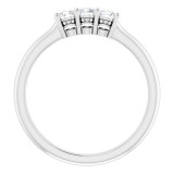 14K White 1/5 CTW Anniversary Band - 1239766000P photo 2