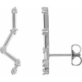 14K White 1/10 CTW Diamond Constellation Earring Climbers - 86903600P photo