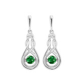 Gems One Silver (SLV 995) Diamond Rhythm Of Love Fashion Earrings - 5/8 cts - ROL2238CRE photo