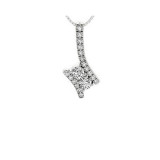 Gems One 14Kt White Gold Diamond (1/4Ctw) Pendant - TWO1001/25-4WC photo