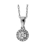 Gems One 14Kt White Gold Diamond (1/10 Ctw) Pendant - PD33654-4WD photo