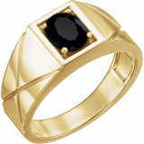 14K Yellow Onyx Ring - 9839601P photo