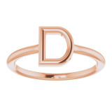 14K Rose Initial D Ring - 51895121P photo 3