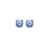 Gems One 14Kt White Gold Tanzanite (1 Ctw) Earring - ETR50-4W photo