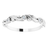 14K White .03 CTW Diamond Anniversary Band - 123301600P photo 3