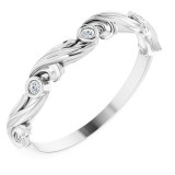 14K White .03 CTW Diamond Anniversary Band - 123301600P photo