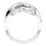 14K White 3/8 CTW Diamond Freeform Ring - 65187760001P photo 2