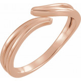 14K Rose Bypass Ring - 51709103P photo