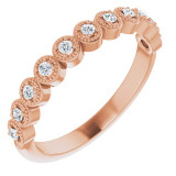 14K Rose 1/6 CTW Diamond Anniversary Band - 123420606P photo