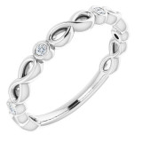 14K White .06 CTW Diamond Anniversary Band - 123425600P photo