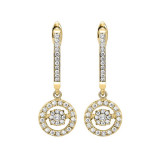 Gems One 10KT Yellow Gold & Diamond Rhythm Of Love Fashion Earrings  - 1/2 ctw - ROL2027-1YC photo