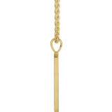14K Yellow 1/5 CTW Black Diamond Triangle 24 Necklace - 86954701P photo 2