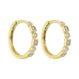 Gems One 14Kt Yellow Gold Diamond (1/8Ctw) Earring - FE2084-4YD photo