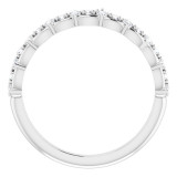 14K White 3/8 CTW Diamond Anniversary Band - 124104600P photo 2