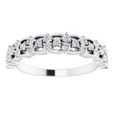 14K White 3/8 CTW Diamond Anniversary Band - 124104600P photo 3