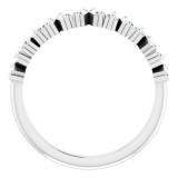 14K White 1/2 CTW Diamond Anniversary Band - 123573600P photo 2
