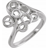 14K White Freeform Ring - 41424516P photo