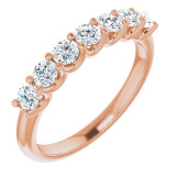 14K Rose 1/2 CTW Diamond Anniversary Band - 1236586022P photo