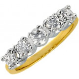 14K Yellow 1 CTW Diamond Anniversary Band - 60188207419P photo