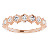 14K Rose 1/3 CTW Diamond Stackable Ring - 71876612P photo 3