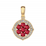 Stanton Color 14k Gold Ruby Pendant photo