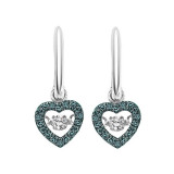 Gems One 14KT White Gold & Diamond Rhythm Of Love Fashion Earrings  - 1/5 ctw - ROL1022-4WBLC photo