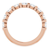 14K Rose 9/10 CTW Diamond Anniversary Band - 1236756028P photo 2