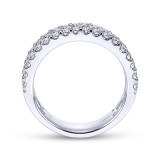Gabriel & Co. 14k White Gold Stackable Diamond Ring - AN8181W44JJ photo 2