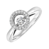 Gems One 10KT White Gold & Diamond Rhythm Of Love Fashion Ring  - 1/4 ctw - ROL1168-1WC photo