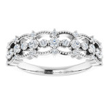 14K White 1/3 CTW Diamond Stackable Ring - 124012600P photo 3