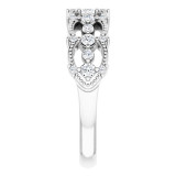 14K White 1/3 CTW Diamond Stackable Ring - 124012600P photo 4