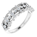 14K White 1/3 CTW Diamond Stackable Ring - 124012600P photo