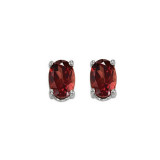 Gems One 14Kt White Gold Garnet (1 Ctw) Earring - EGO64-4W photo