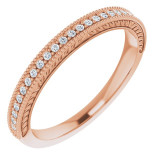 14K Rose 1/10 CTW Diamond Anniversary Band - 123027602P photo