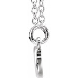 14K White Tiny Poshu00ae Infinity-Inspired 16-18 Necklace - 857951002P photo 2